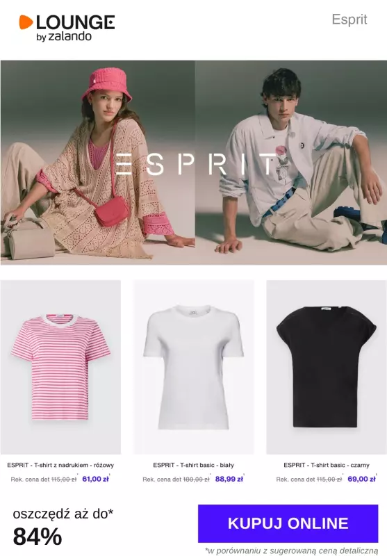 Lounge by Zalando - gazetka promocyjna Do -84% Esprit  