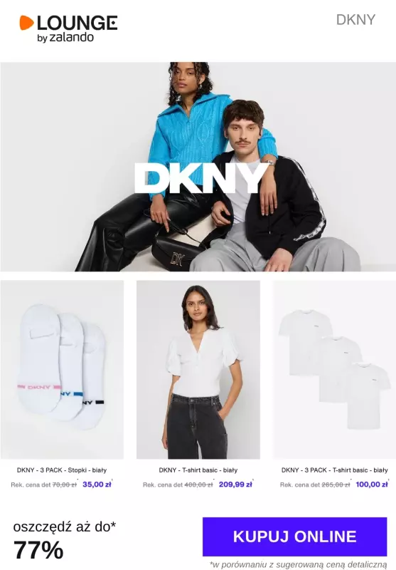 Lounge by Zalando - gazetka promocyjna Do -77% DKNY od poniedziałku 12.05 do czwartku 15.05