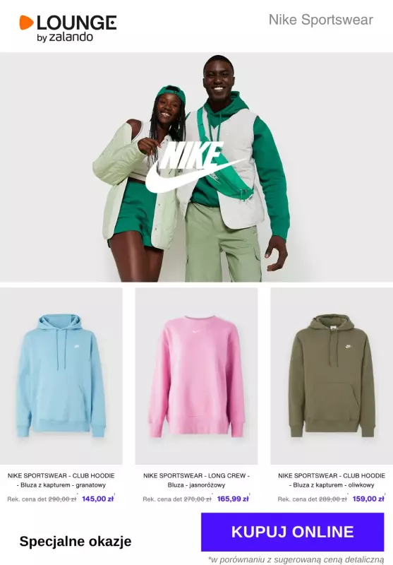 Lounge by Zalando - gazetka promocyjna Specjalne okazje: Nike Sportswear od wtorku 13.05 do soboty 17.05