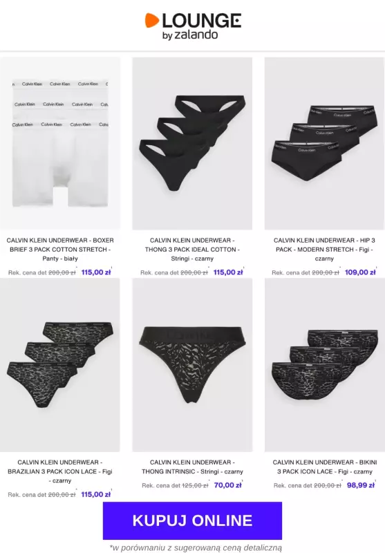 Lounge by Zalando - gazetka promocyjna Specjalne okazje: Calvin Klein - Bielizna   - strona 3
