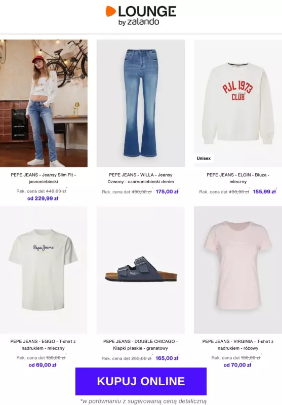 Lounge by Zalando - gazetka promocyjna Do -77% Pepe Jeans - Kobiety & Mężczyźni   - strona 3