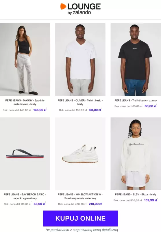 Lounge by Zalando - gazetka promocyjna Do -77% Pepe Jeans - Kobiety & Mężczyźni   - strona 2
