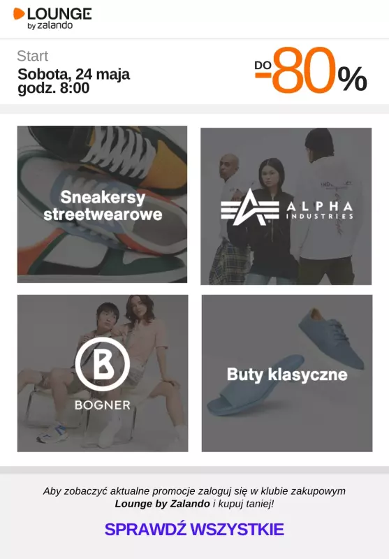 Lounge by Zalando - gazetka promocyjna Do -80% promocje na wybrane marki na WEEKEND!  