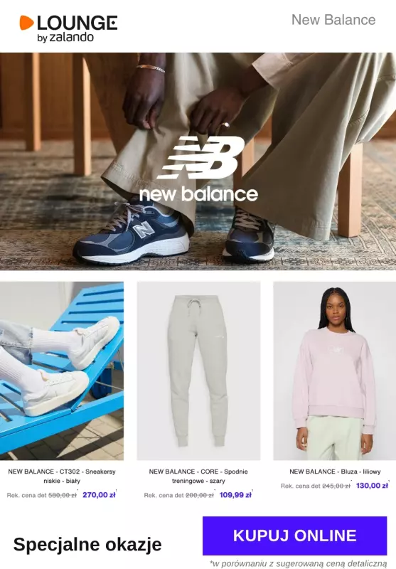 Lounge by Zalando - gazetka promocyjna Specjalne okazje: New Balance od środy 28.05 do piątku 30.05