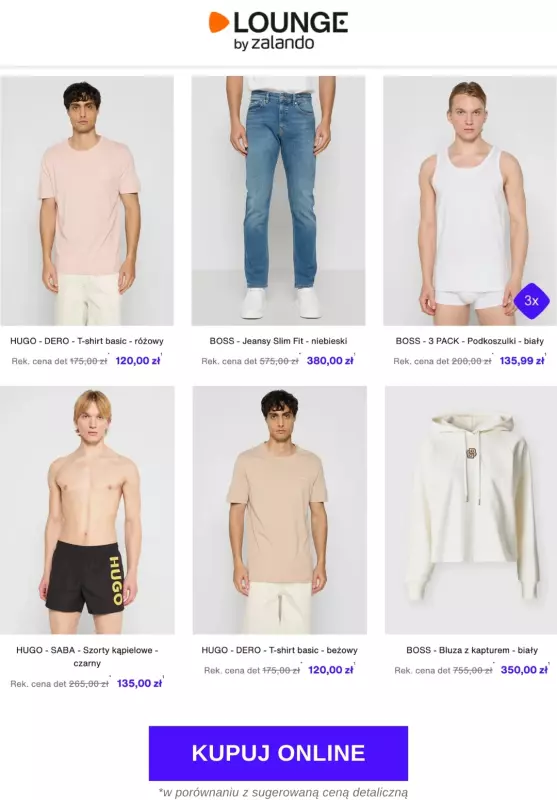 Lounge by Zalando - gazetka promocyjna Do - 78% HUGO + BOSS   - strona 3