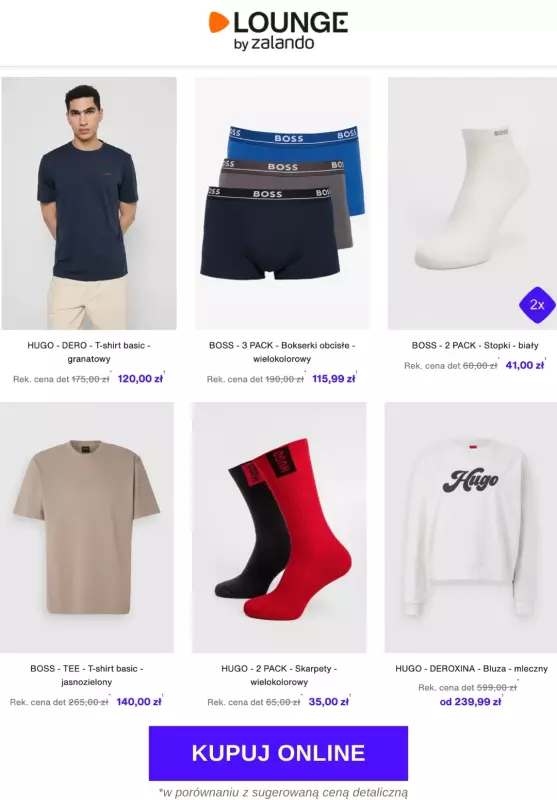 Lounge by Zalando - gazetka promocyjna Do - 78% HUGO + BOSS   - strona 2
