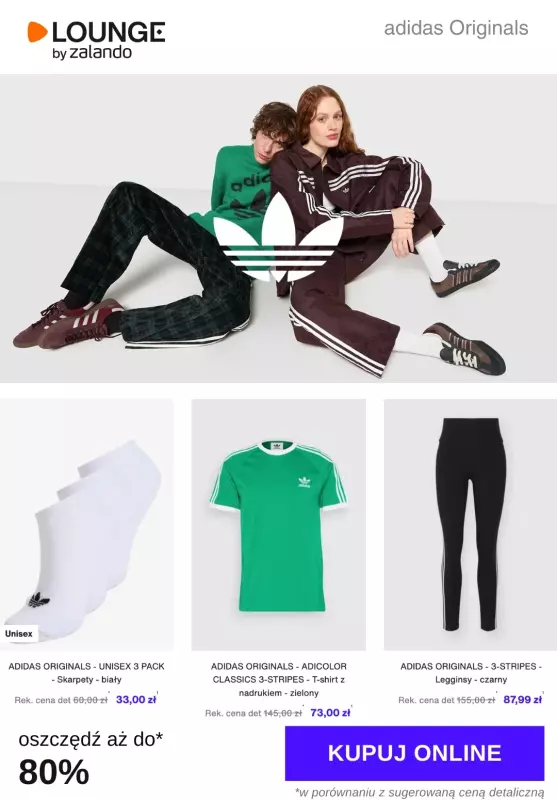 Lounge by Zalando - gazetka promocyjna Do -80%  adidas Originals od poniedziałku 02.06 do czwartku 05.06
