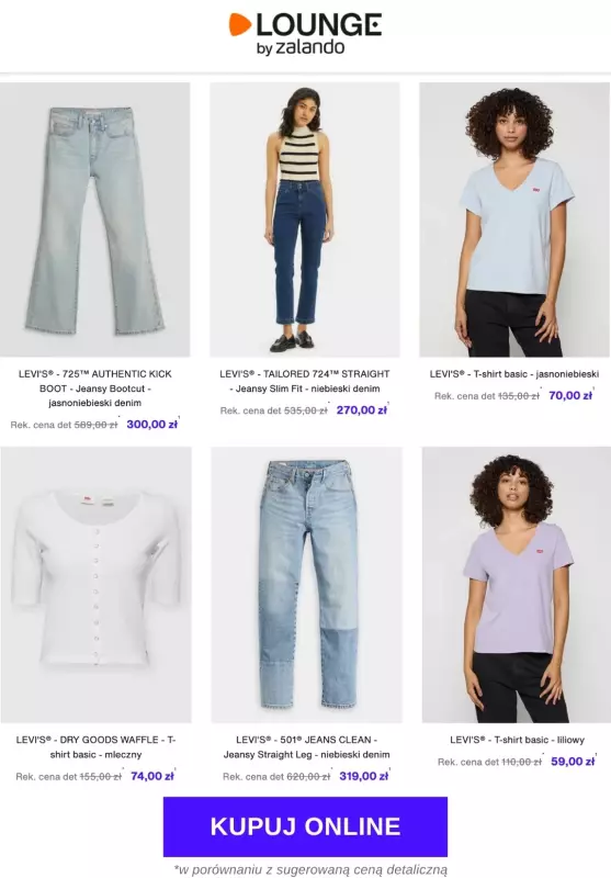 Lounge by Zalando - gazetka promocyjna Do -80% Levi's® + Levi's® Plus   - strona 2