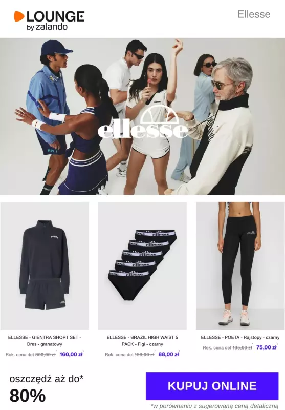 Lounge by Zalando - gazetka promocyjna Do -80% Ellesse  