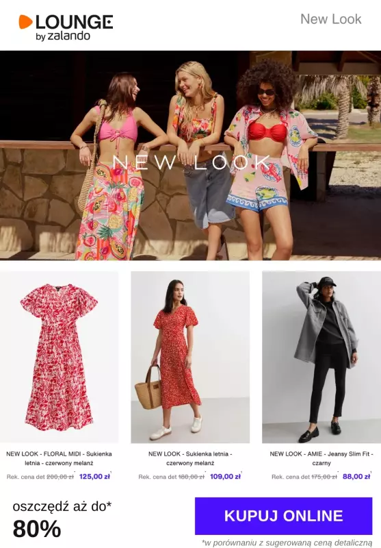 Lounge by Zalando - gazetka promocyjna Do -80% New Look  