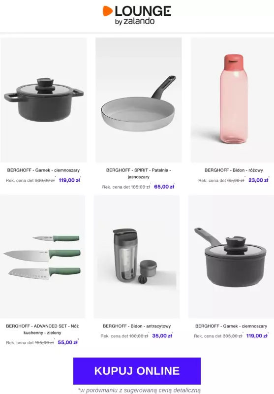 Lounge by Zalando - gazetka promocyjna Do -80% BergHOFF   - strona 2