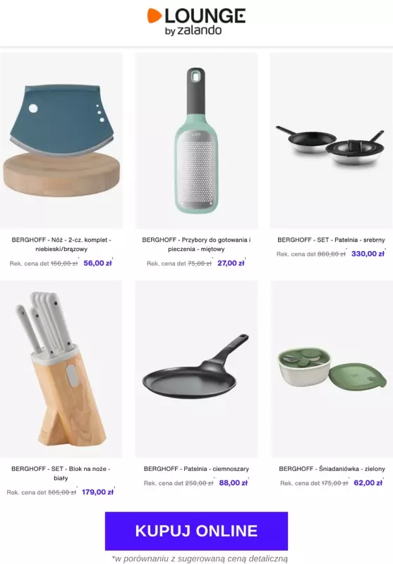 Lounge by Zalando - gazetka promocyjna Do -80% BergHOFF   - strona 3