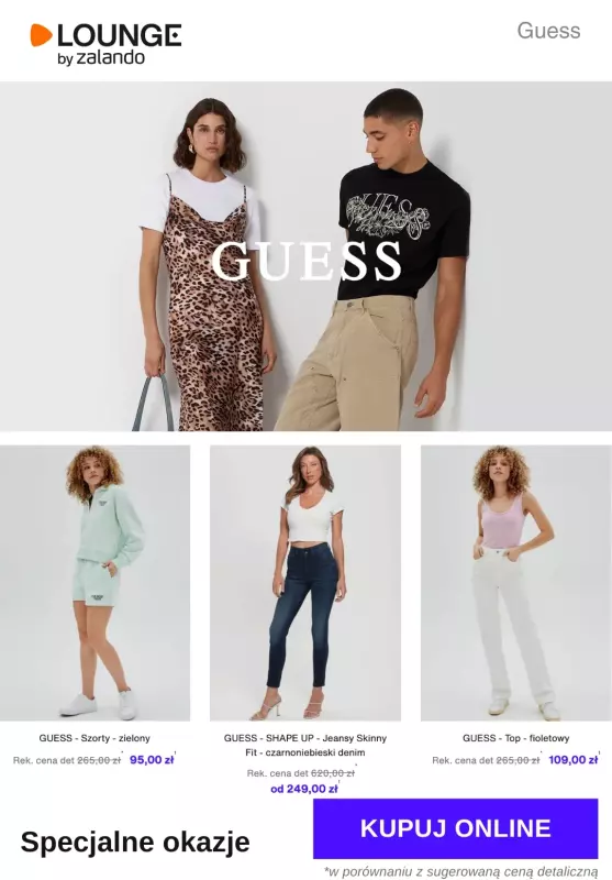 Lounge by Zalando - gazetka promocyjna Specjalne okazje: Guess od środy 11.06 do piątku 13.06
