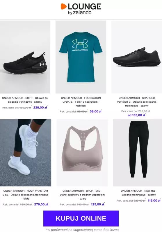 Lounge by Zalando - gazetka promocyjna Specjalne okazje: Under Armour   - strona 2