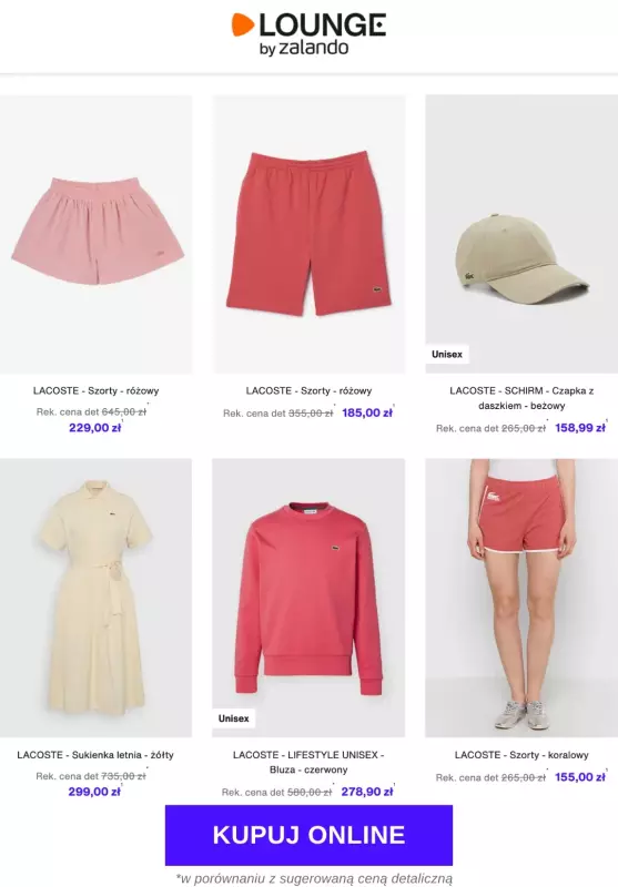 Lounge by Zalando - gazetka promocyjna Specjalne okazje: Lacoste od piątku 13.06 do wtorku 17.06 - strona 4