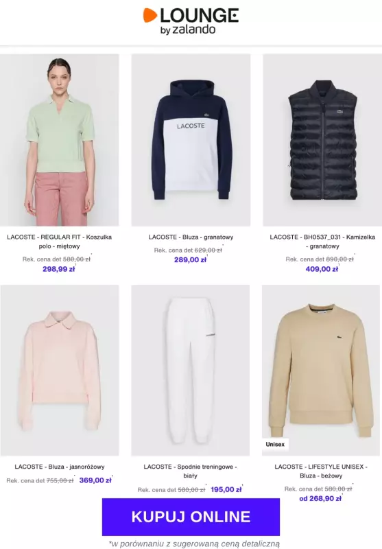 Lounge by Zalando - gazetka promocyjna Specjalne okazje: Lacoste   - strona 3
