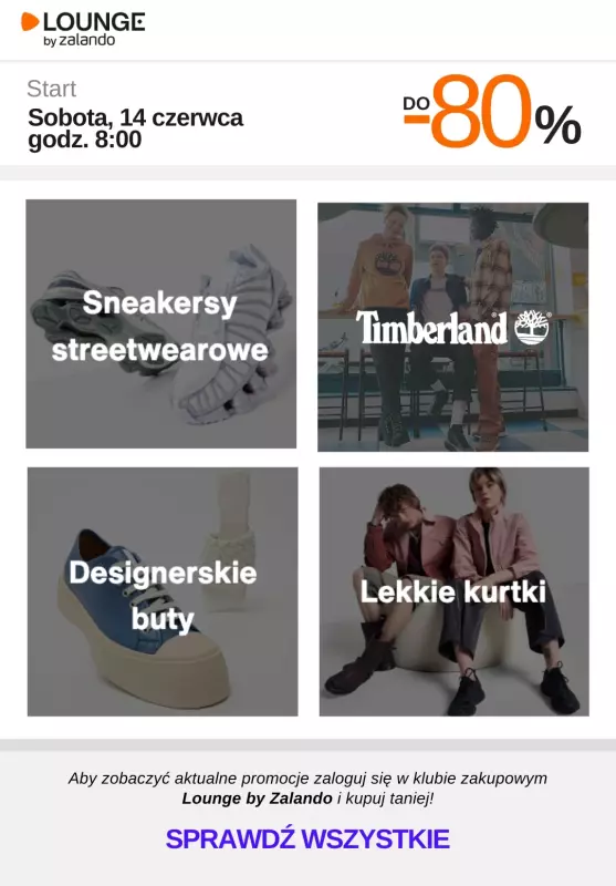 Lounge by Zalando - gazetka promocyjna Do -80% promocje na wybrane marki na WEEKEND!  