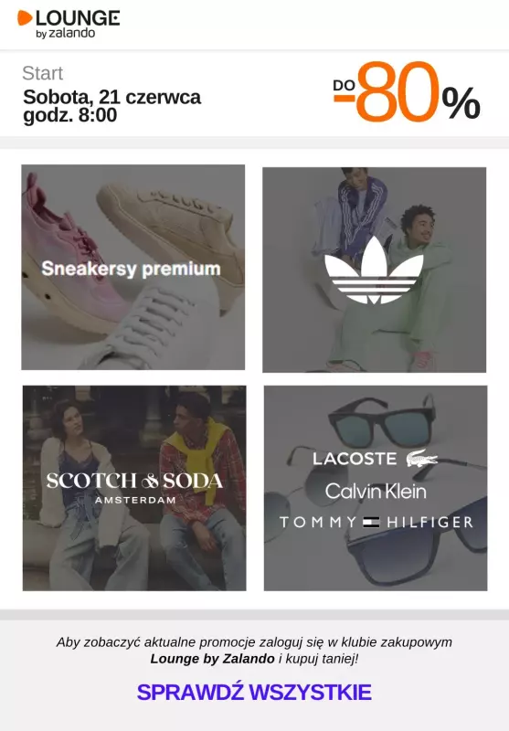 Lounge by Zalando - gazetka promocyjna Do -80% promocje na wybrane marki na WEEKEND! od soboty 28.06 do niedzieli 29.06