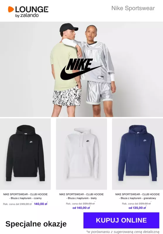 Lounge by Zalando - gazetka promocyjna Specjalne okazje Nike Sportswear od wtorku 01.07 do soboty 05.07
