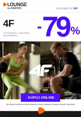 Lounge by Zalando - gazetka promocyjna Do -79% na markę 4F od czwartku 03.07 do soboty 05.07