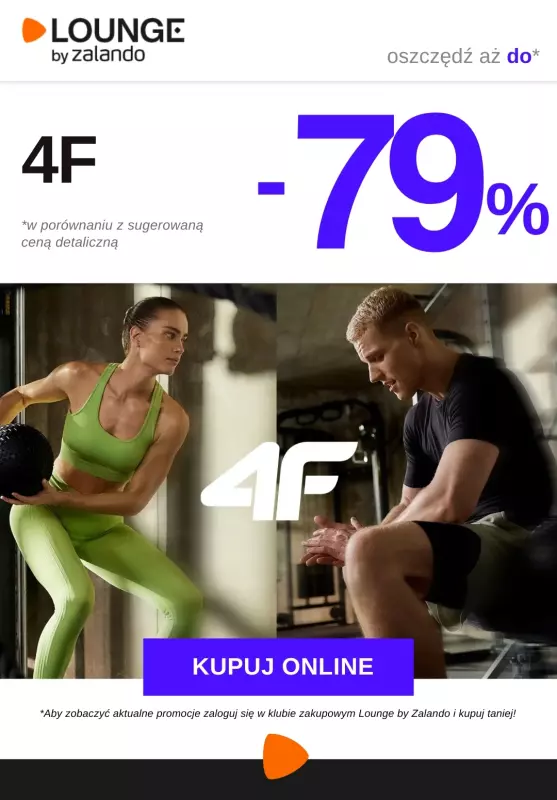 Lounge by Zalando - gazetka promocyjna Do -79% na markę 4F  