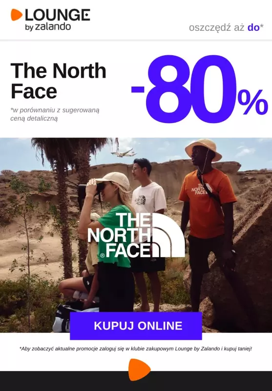 Lounge by Zalando - gazetka promocyjna Do -80% The North Face  