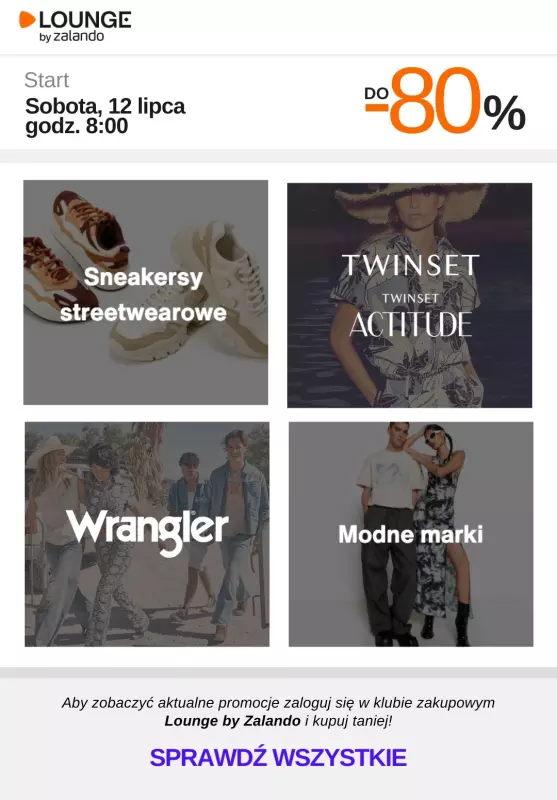 Lounge by Zalando - gazetka promocyjna Do -80% promocje na wybrane marki na WEEKEND!  