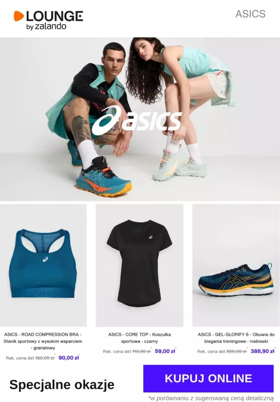 Lounge by Zalando - gazetka promocyjna Specjalne okazje: ASICS od środy 16.07 do piątku 18.07