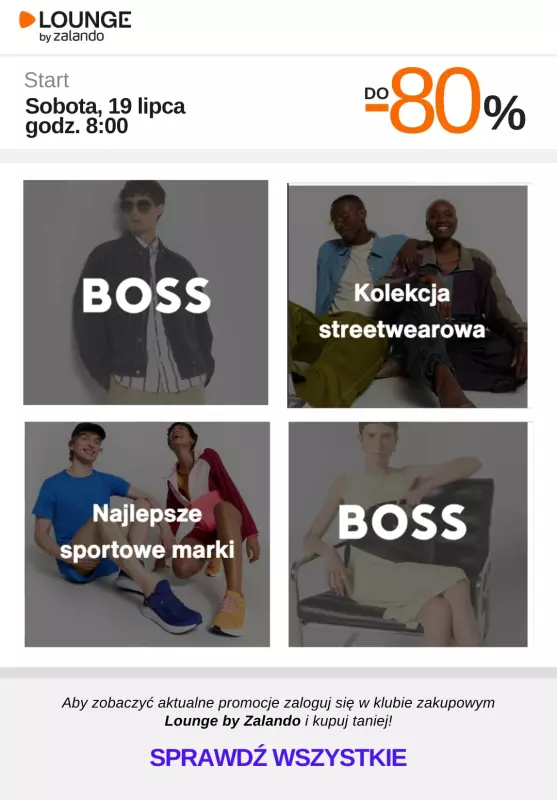 Lounge by Zalando - gazetka promocyjna Do -80% promocje na wybrane marki na WEEKEND! od soboty 19.07 do niedzieli 20.07