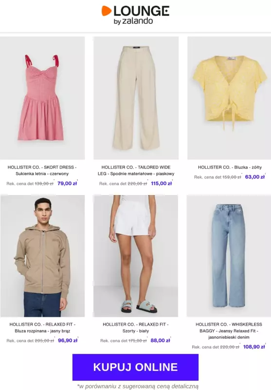 Lounge by Zalando - gazetka promocyjna Do -80%  Hollister Co. od poniedziałku 21.07 do piątku 25.07 - strona 6