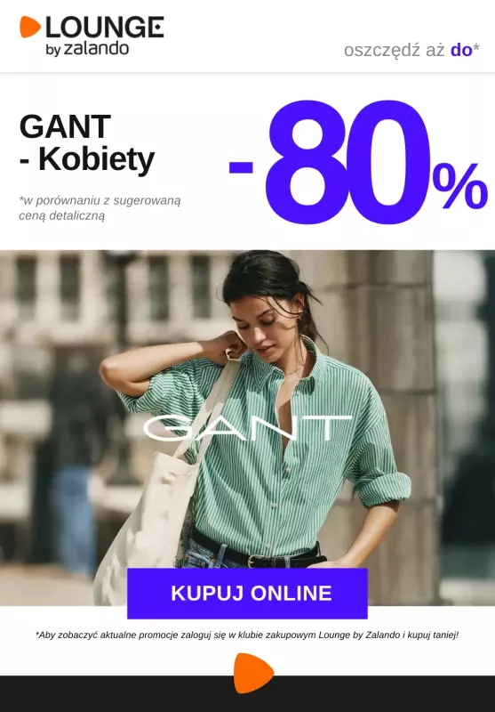 Lounge by Zalando - gazetka promocyjna Do -80% Gant od wtorku 22.07 do piątku 25.07