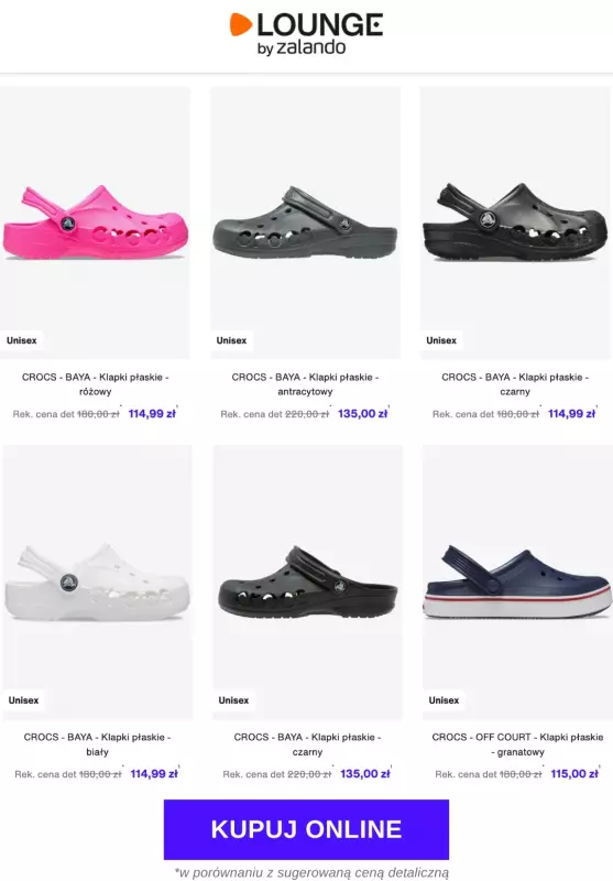 Lounge by Zalando - gazetka promocyjna Do -64%  Crocs - Dzieci   - strona 2