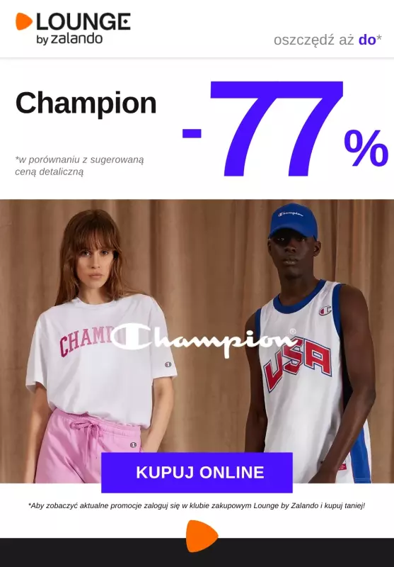 Lounge by Zalando - gazetka promocyjna Do -77% Champion od poniedziałku 28.07 do piątku 01.08