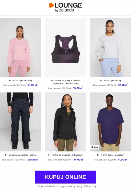 Lounge by Zalando - gazetka promocyjna Do -78% na marke 4F   - strona 3