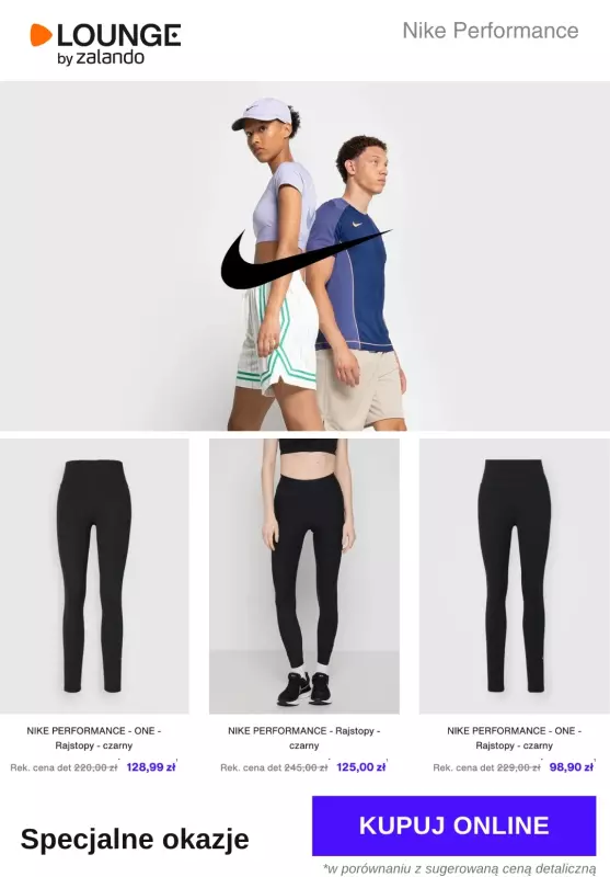 Lounge by Zalando - gazetka promocyjna Specjalne okazje Nike Performance od poniedziałku 04.08 do piątku 08.08