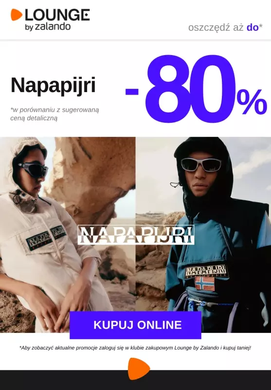 Lounge by Zalando - gazetka promocyjna Do -80% Napapijri od środy 06.08 do niedzieli 10.08