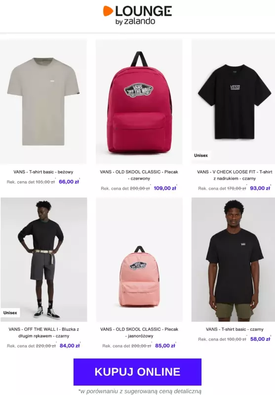 Lounge by Zalando - gazetka promocyjna Do -80% Vans od poniedziałku 18.08 do czwartku 21.08 - strona 2