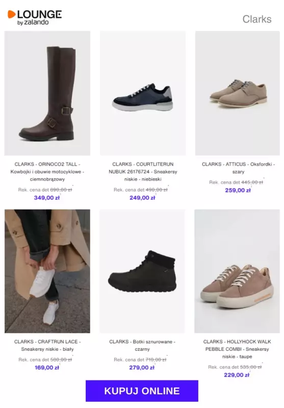 Lounge by Zalando - gazetka promocyjna Do -80% CLARKS od środy 03.09 do piątku 05.09 - strona 3