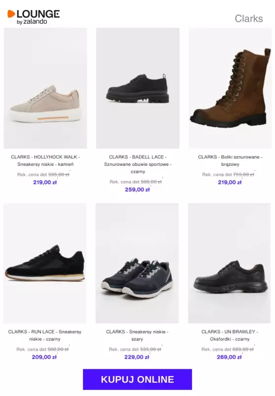Lounge by Zalando - gazetka promocyjna Do -80% CLARKS od środy 03.09 do piątku 05.09 - strona 6