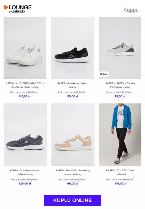Lounge by Zalando - gazetka promocyjna Do -80% KAPPA od czwartku 04.09  - strona 7