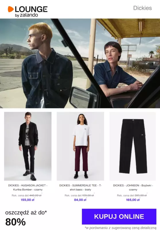 Lounge by Zalando - gazetka promocyjna Do -80% Dickies od piątku 05.09 do niedzieli 07.09
