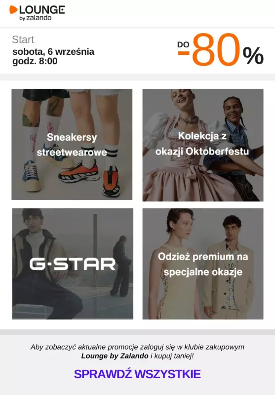 Lounge by Zalando - gazetka promocyjna Do -80% promocje na wybrane marki na WEEKEND! od soboty 06.09 do soboty 06.09