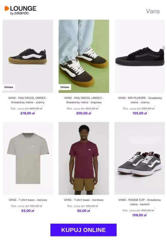 Lounge by Zalando - gazetka promocyjna Do -80% VANS od wtorku 09.09  - strona 3