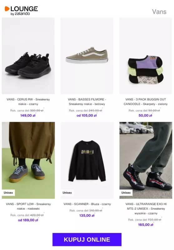 Lounge by Zalando - gazetka promocyjna Do -80% VANS od wtorku 09.09  - strona 7