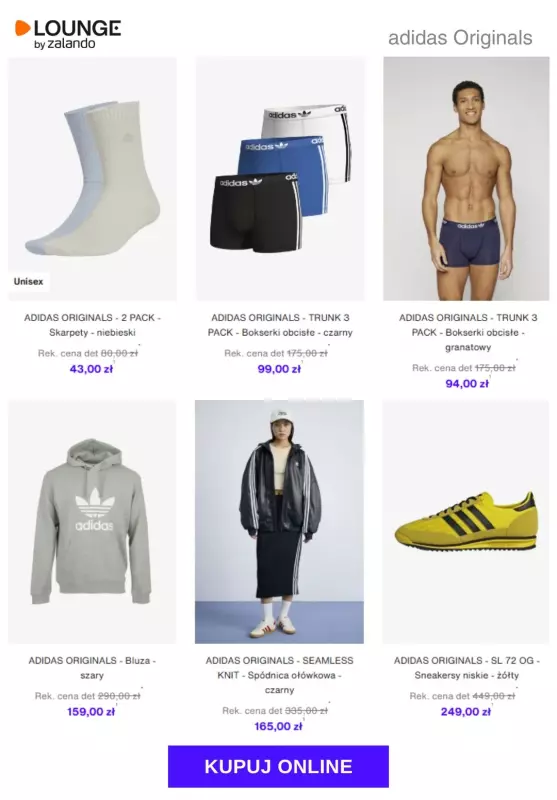 Lounge by Zalando - gazetka promocyjna Do -80%  adidas Originals od środy 10.09  - strona 6