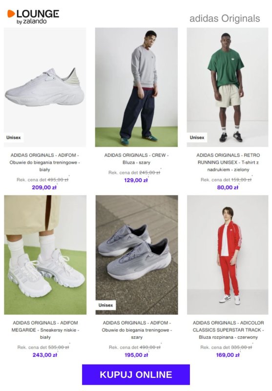 Lounge by Zalando - gazetka promocyjna Do -80%  adidas Originals od środy 10.09  - strona 9