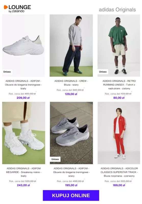 Lounge by Zalando - gazetka promocyjna Do -80%  adidas Originals od środy 10.09  - strona 9