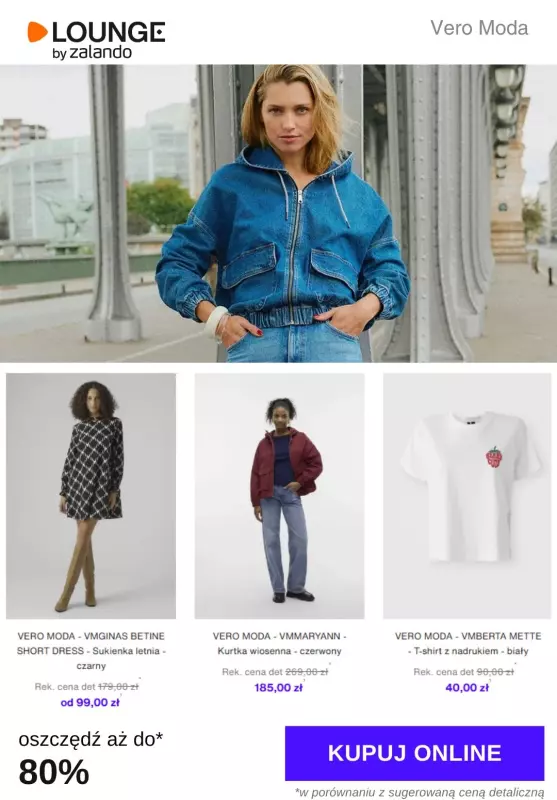 Lounge by Zalando - gazetka promocyjna Do -80% Vero Moda od czwartku 11.09 