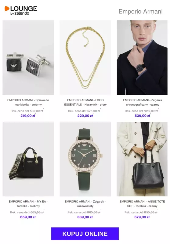 Lounge by Zalando - gazetka promocyjna Do -80% Emporio Armani od piątku 12.09  - strona 7