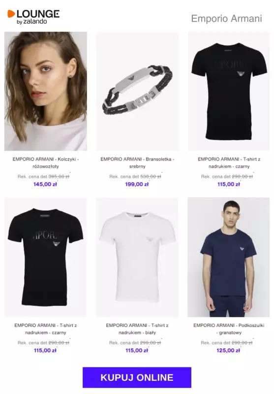 Lounge by Zalando - gazetka promocyjna Do -80% Emporio Armani od piątku 12.09  - strona 2